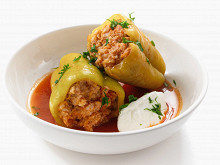 Фаршированные перцы с мясом и рисом