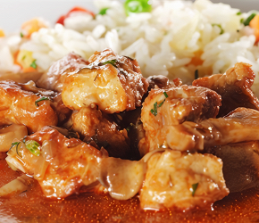 Фотография рецепта Мясо тушеное по-арабски