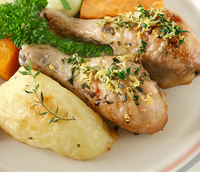 Фотография рецепта Куриная голень с картошкой