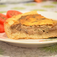 Грибной пирог с сыром