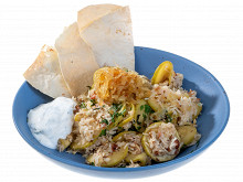 Плов с кабачками и орехами