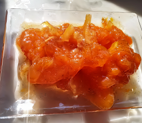 Фотография рецепта Мандариновое варенье с коньяком и корицей