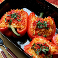 Фотография рецепта Перец, фаршированный овощами автор Женя