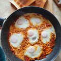 Фотография рецепта Шакшука (яичница с помидорами) автор Евгений Кем