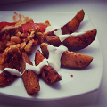 Фотография рецепта Картофель по-деревенски с фахитас (Мясо по-мексикански) автор Женечка