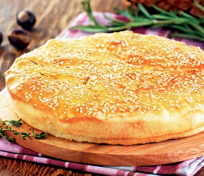 Фотография рецепта Греческий пирог с рисом и картофелем (Пататопита)