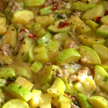 Фотография рецепта Овощное рагу с курицей, картофелеми грибами автор Маргарита