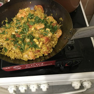 Жареный рис с морепродуктами по-тайски