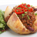 Фотография рецепта Картофель, фаршированный мясом и зеленью автор Кира Аветова