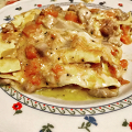 Фотография рецепта Лазанья с тыквой и куриной грудкой автор Матильда Огурцова