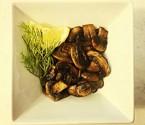 Фотография рецепта Холодная закуска из грибов с лимонами
