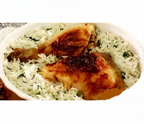 Фотография рецепта Курица со сметаной и рисом