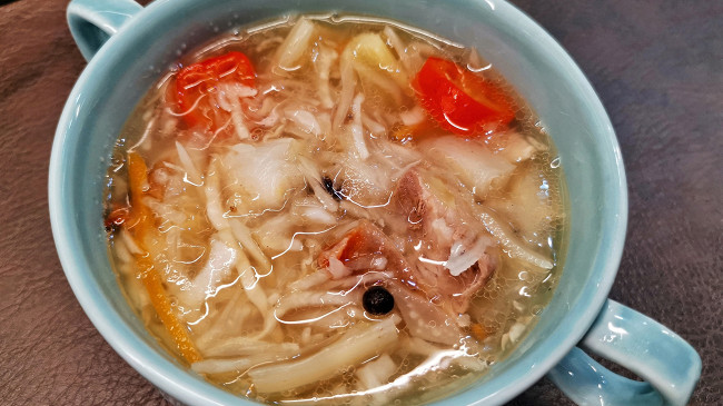 Фото шага рецепта Мясной суп с квашеной капустой 175952 шаг 11