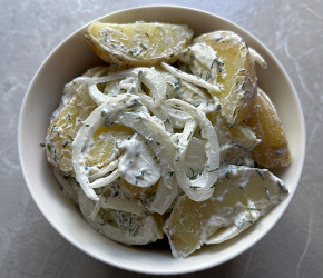 Фотография рецепта Салат с луком и картофелем