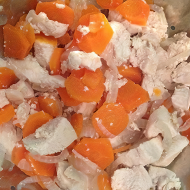Суп-пюре из картофеля и куриной грудки