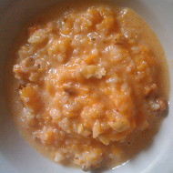 Тыквенная каша с рисом и орехами