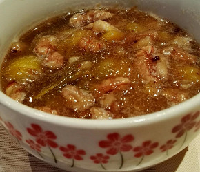 Фотография рецепта Сливовое варенье с грецким орехом и корицей