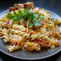Фотография рецепта Осенняя паста с овощами автор Олеся Кудесница леса