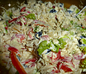 Фотография рецепта Мексиканский салат с курицей и сладким перцем