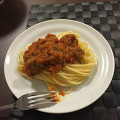 Фотография рецепта Спагетти в томатном соусе с мясными шариками автор Саша Давыденко