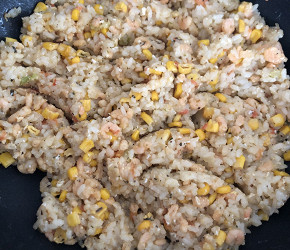 Фотография рецепта Ризотто с креветками и кукурузой
