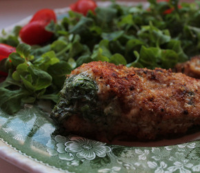 Фотография рецепта Куриная грудка, фаршированная сыром и зеленью