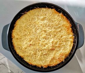 Фотография рецепта Вкуснейший пастуший кето-пирог