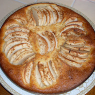 Творожный пирог с яблоками
