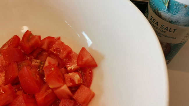 Фото шага рецепта Салат из жареных баклажанов 186787 шаг 8