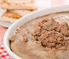 Фотография рецепта Паштет из куриной печени с сыром и чесноком
