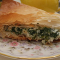 Фотография рецепта Греческий пирог со шпинатом и фетой (Spanakopita) автор Ольга Худина