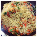 Фотография рецепта Фунчоза с овощами, креветками и кунжутом автор Олеся Кудесница леса