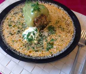 Фотография рецепта Фаршированные перцы с мясом и рисом