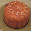 Фотография рецепта Салат-торт из морепродуктов автор Елена Стволова