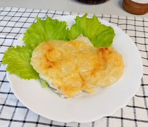 Фотография рецепта Курица с ананасами в духовке
