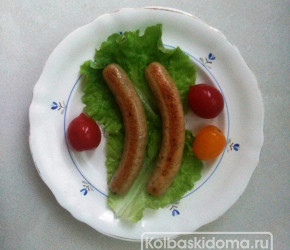 Фотография рецепта Сардельки из куриного фарша «Нежные»