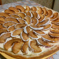 Фотография рецепта Творожный пирог с персиками автор Jul Funny