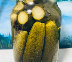 Фотография рецепта Маринованные медовые огурцы