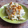 Фотография рецепта Салат из курицы с ананасами и кукурузой автор Настасья Бондарева
