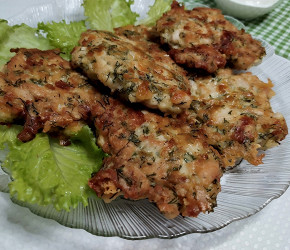 Фотография рецепта Рубленые котлеты из куриного филе с сыром