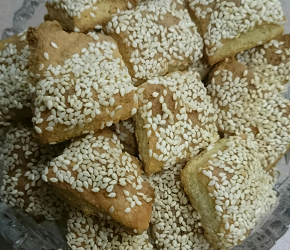 Фотография рецепта Творожные палочки с кунжутом
