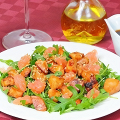 Фотография рецепта Салат с рукколой, курицей и грейпфрутом автор Lena Schalamaj