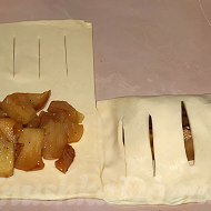 Слойки с яблоками и корицей
