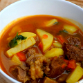Фотография рецепта Мясной суп с тыквой на костре автор Daily Cooking