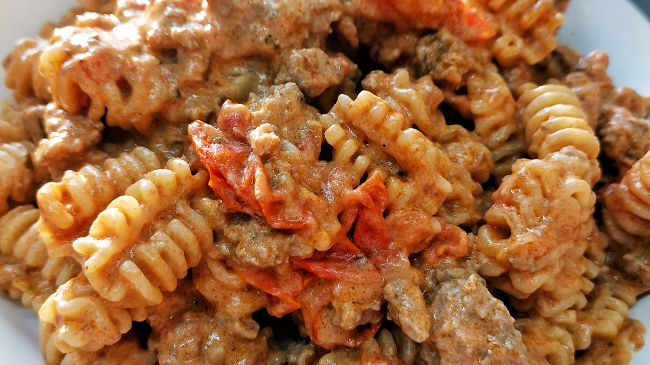Фото шага рецепта Мясная паста радиатори с томатным соусом 151217 шаг 18