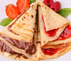 Фотография рецепта Вкусные блинчики на молоке и воде
