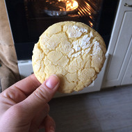 Лимонное печенье с трещинками
