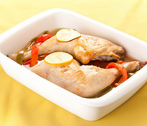 Фотография рецепта Курица с овощами в вине