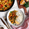 Фотография рецепта Курица с ананасами в соусе карри автор Кулинар 5652075