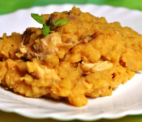 Фотография рецепта Мясо в гороховом пюре